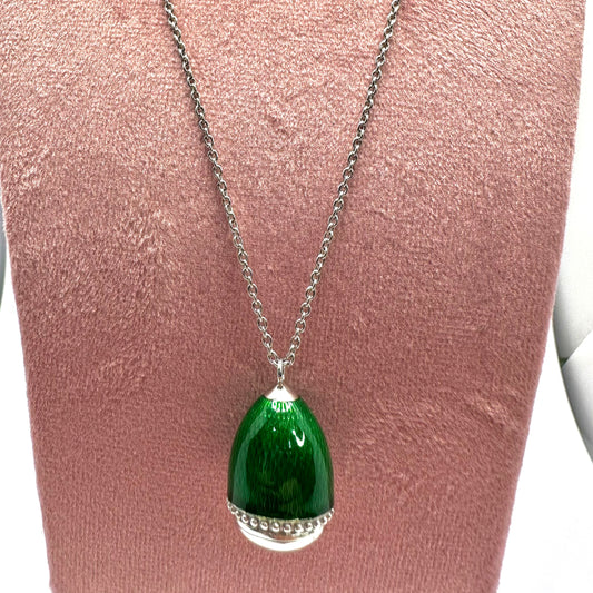 Collana Tatiana Fabergè Verde Smaltata